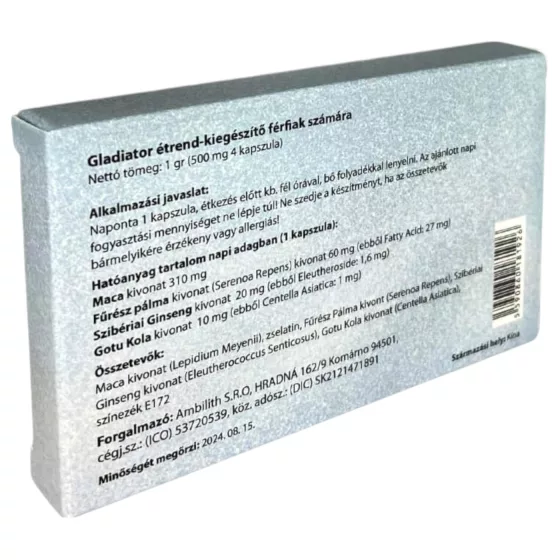 Gladiator Strong - Men's Dietary Supplement Capsules (4-pack)