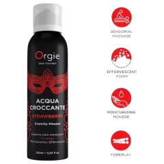 Orgie Acqua Croccante - Strawberry Massage Foam (150ml)