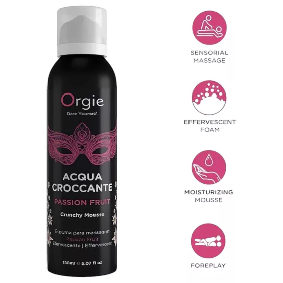 Orgie Acqua Croccante - Passion Fruit Massage Foam (150ml)