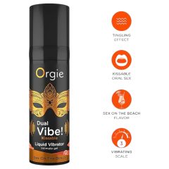   Orgie Dual Vibe - Unisex Liquid Vibrator - Sex on the Beach (15ml)