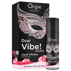   Orgie Dual Vibe - Unisex Liquid Vibrator - Strawberry Gin Tonic (15ml)