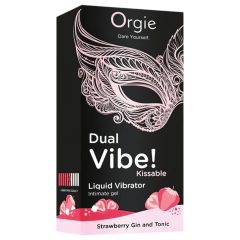   Orgie Dual Vibe - Unisex Liquid Vibrator - Strawberry Gin Tonic (15ml)