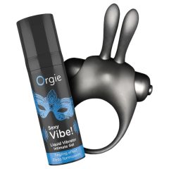 Orgie Bunny - Vibrating Black Penis Ring Set
