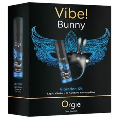 Orgie Bunny - Vibrating Black Penis Ring Set