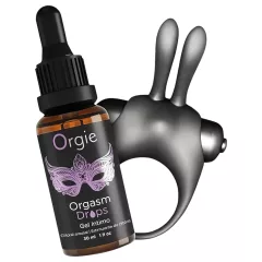 Orgie Orgasmic Bunny - Vibrating Penis Ring Set (Black)