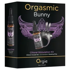 Orgie Orgasmic Bunny - Vibrating Penis Ring Set (Black)