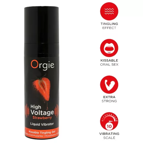 Orgie High Voltage - Liquid Vibrator - Strawberry (15ml)