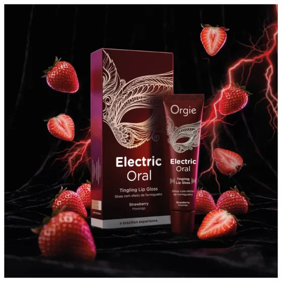 Orgie Electric Oral - tingling lip gloss - strawberry (10ml)