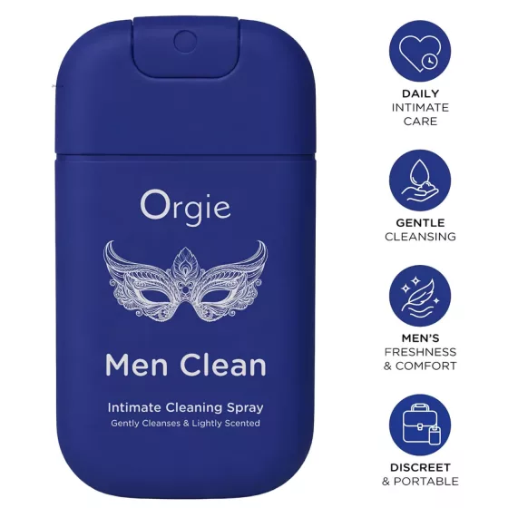 Orgie Men Clean - intimate cleansing and refreshing spray for men (30 ml)