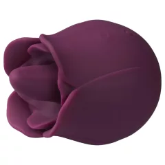 Amaysin - tongue-shaped rose clitoral vibrator (purple)