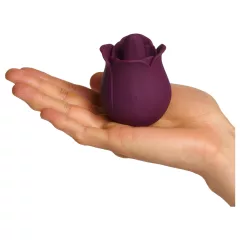 Amaysin - tongue-shaped rose clitoral vibrator (purple)