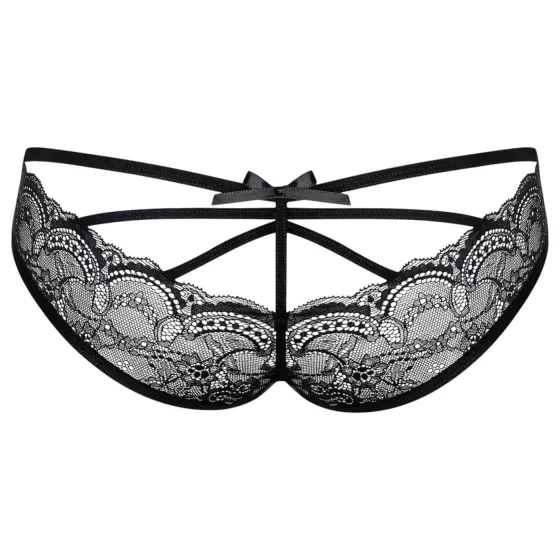 Obsessive Frivolla - Black Lacy Women's Panties - Playfully Chic - L/XL
