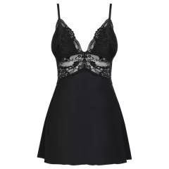 Obsessive - lace babydoll and thong (black)