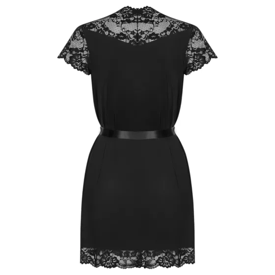 Obsessive - lace robe (black)