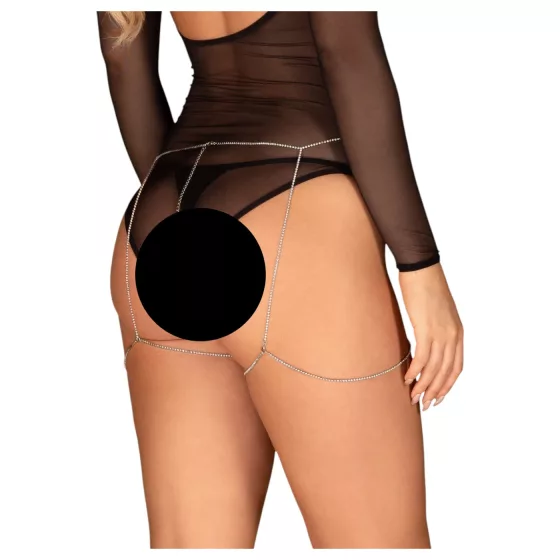 Obsessive Bijou 905 - Silver Body Jewelry Harness (Size S-L)