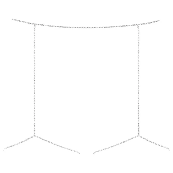 Obsessive Bijou 905 - Silver Body Jewelry Harness (Size S-L)