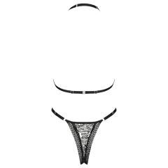 Obsessive Xenita - Sheer Patterned Bra Set (Gray)