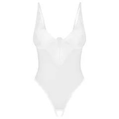 Obsessive Alissium - open crotch bodysuit (white)