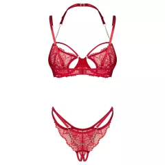 Obsessive Matildea - Lace Bra Set (Red) - L/XL