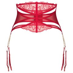 Obsessive Matildea - Lacy Chain Garter Belt (Red)