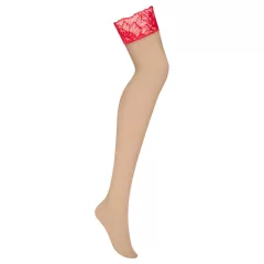 Obsessive Matildea - Lace Thigh-Highs (Red)