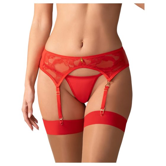 Obsessive Aloisa - Lingerie Gift Set - 6 Pieces (Red) - L/XL