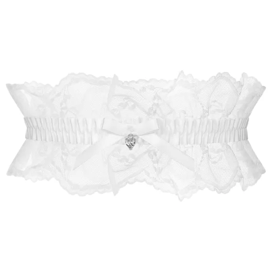 Obsessive Weddya - lace garter (white)