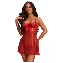 Obsessive Gifty - babydoll and thong set (red)