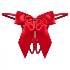 Obsessive Gifty - open crotch thong (red)
