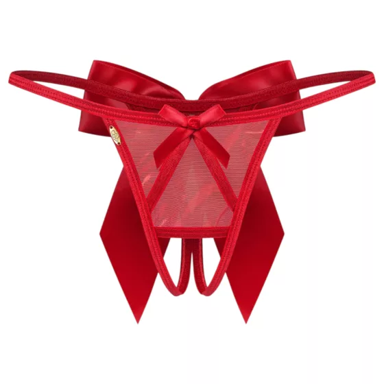 Obsessive Gifty - open thong (red) - L/XL