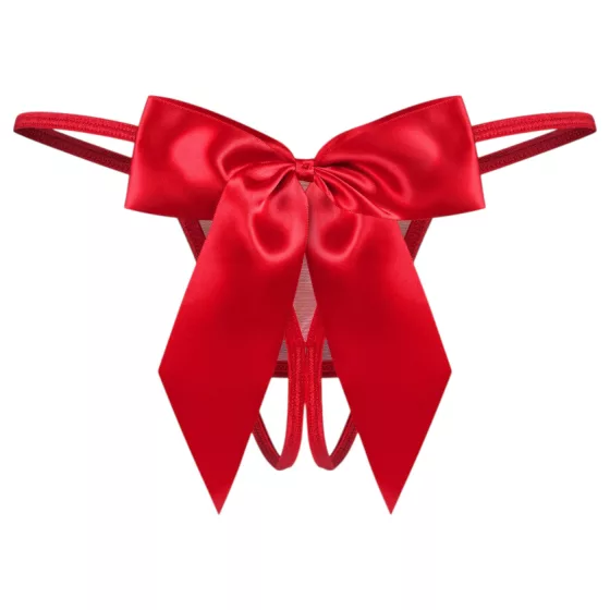 Obsessive Gifty - open thong (red) - 2XL/3XL