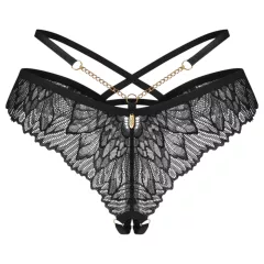 Obsessive Matildea - open lace thong (black)