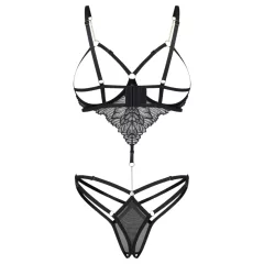 Obsessive Matildea - open crotch bodysuit (black)