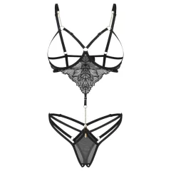 Obsessive Matildea - open crotch bodysuit (black)