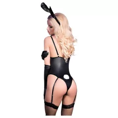 Chilirose - Bunny Costume - Black (4 Pieces) (S/M)