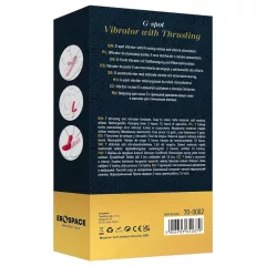   Erospace Sweet Play - 2‑in‑1 thrusting and clitoral vibrator (red)