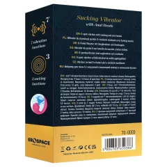   Erospace Sweet Play - G-spot vibrator with anal probe and suction (pink)
