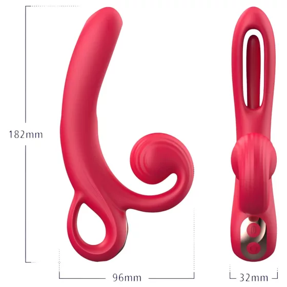 Erospace Sweet Play - clitoral arm vibrator (red)