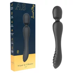 Erospace Sweet Play - massaging and G-spot vibrator (black)