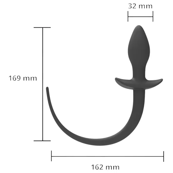 Wild Play - Anal Dildo with Tail (Black)