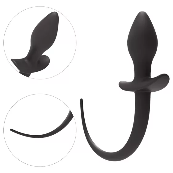 Wild Play - Anal Dildo with Tail (Black)