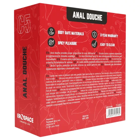 Erospace Wild Play - anal douche (black)