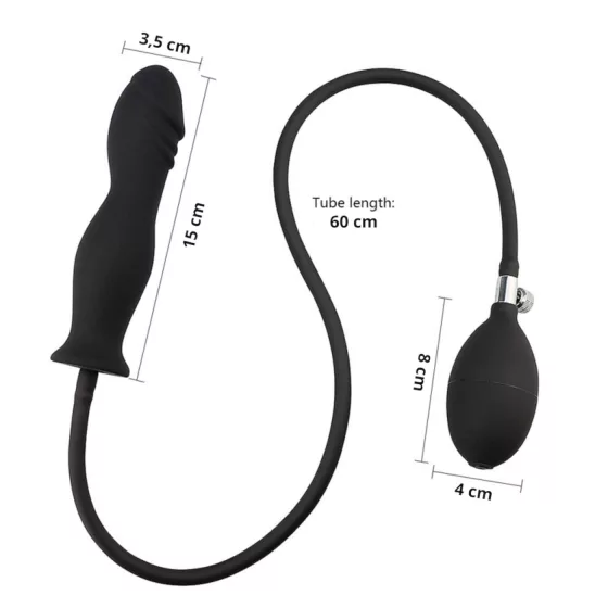 Wild Play - Inflatable Anal Plug (Black)