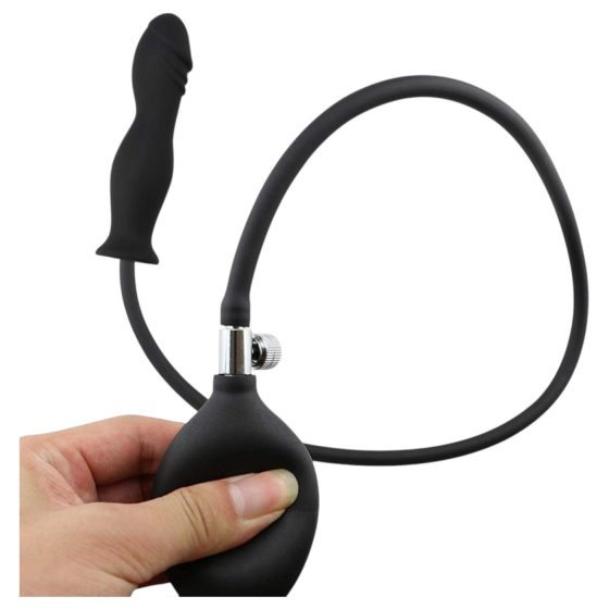 Wild Play - inflatable anal plug (black)