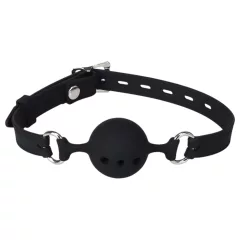 Erospace Wild Play - silicone gag for BDSM play (black)