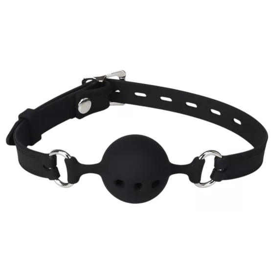 Erospace Wild Play - silicone gag for BDSM play (black)