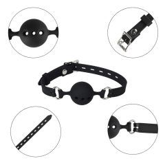 Wild Play - silicone ball gag (black)
