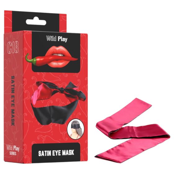 Wild Play - satin blindfold (black)