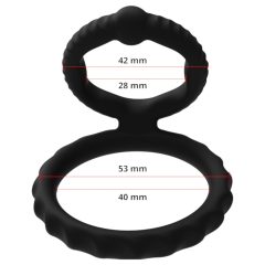 Men's Play - penis and scrotum ring (black)