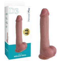   Erospace Natural Play - silicone dildo 24 cm (flesh-coloured)